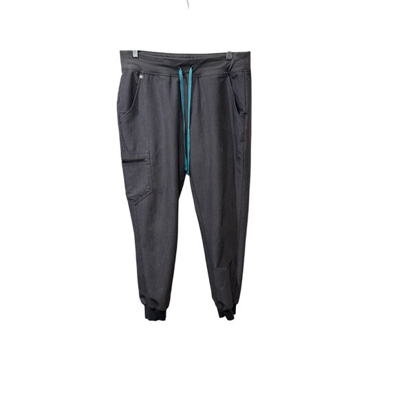 FIGS Technical Collection Scrub Set Graphite Gray V-Neck Top & Zamora SZ medium - Picture 4 of 6